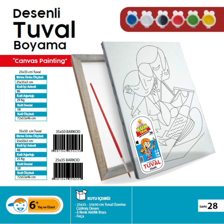 KUMTOYS BOŞ TUVAL 50 X 70 KUMTOYS BOŞ TUVAL 50 X 70