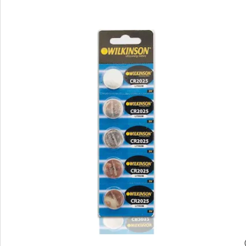 Wilkinson 2025 Pil 5 Adetli Lityum CR2025 Pil 3V Wilkinson 2025 Pil 5 Adetli Lityum CR2025 Pil 3V