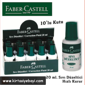 Faber Daksil Sıvı Düzeltici 20ml *10 tipex daksil Faber Daksil Sıvı Düzeltici 20ml *10 tipex daksil