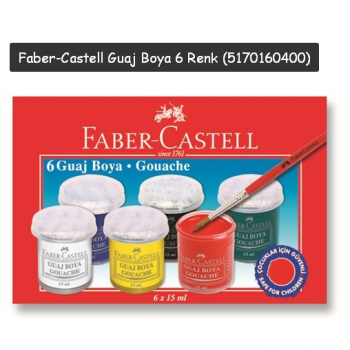 Faber Guaj Boya 6 Renk Faber Guaj Boya 6 Renk