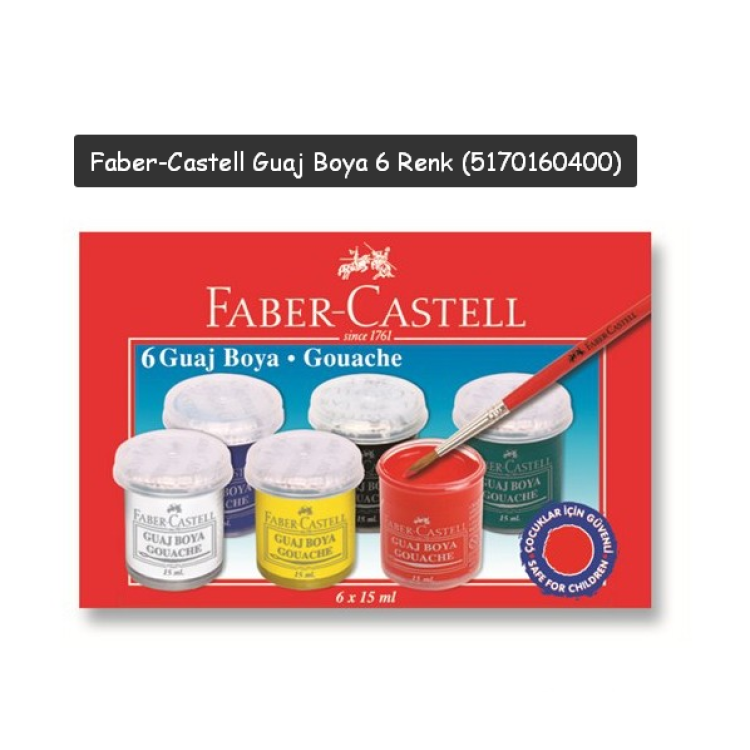 Faber Guaj Boya 6 Renk
