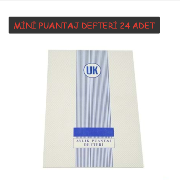 PUANTAJ DEFTERİ MİNİ *24 PUANTAJ DEFTERİ MİNİ *24