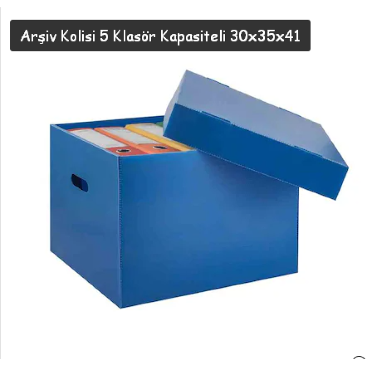 Arşiv Kutusu Kolisi 5 Klasör Kapasiteli 30x35x41cm