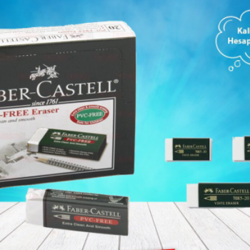 Faber-Castell 7085/20 Beyaz Silgi,PVC-Free, 20'li Faber-Castell 7085/20 Beyaz Silgi,PVC-Free, 20'li