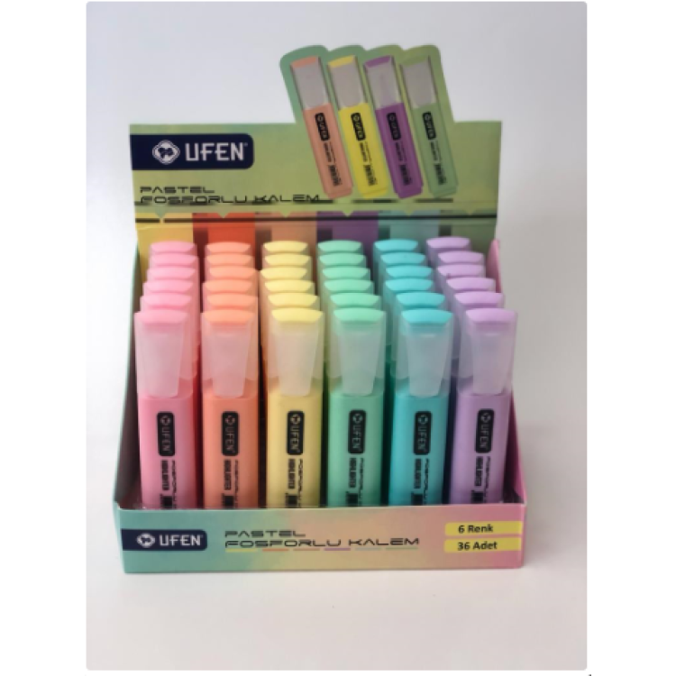 UFEN FOSFORLU İŞARET KALEMİ 36LI PASTEL
