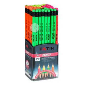 Fatih Fancy Yuvarlak Silgili Kurşunkalem 72Lİ SHRINK Fatih Fancy Yuvarlak Silgili Kurşunkalem 72Lİ SHRINK