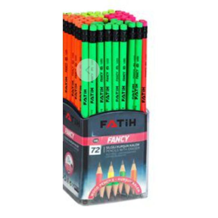 Fatih Fancy Yuvarlak Silgili Kurşunkalem  72Lİ SHRINK