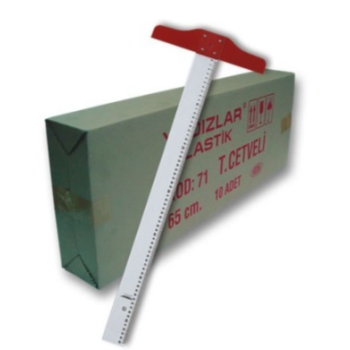 Yıldızlar Kod:072 Plastik T Cetveli 75 cm Yıldızlar Kod:072 Plastik T Cetveli 75 cm