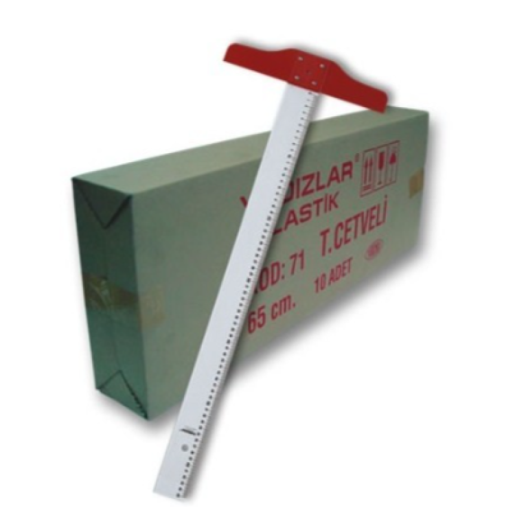 Yıldızlar Kod:072 Plastik T Cetveli 75 cm
