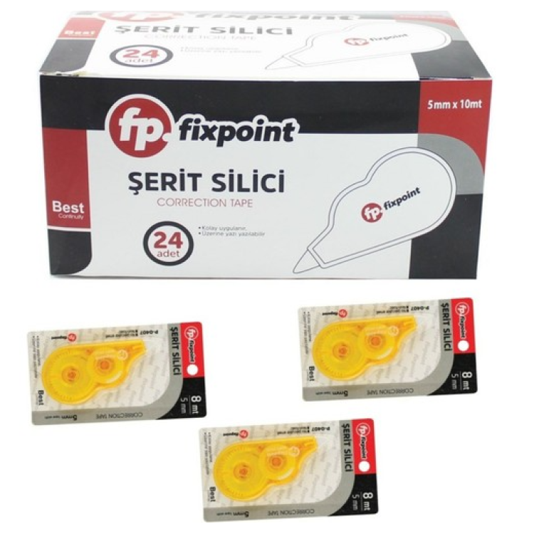 Fixpoint Şerit Silici Şerit Silici Daksil 5mm x 8mt 24lü Fixpoint Şerit Silici Şerit Silici Daksil 5mm x 8mt 24lü