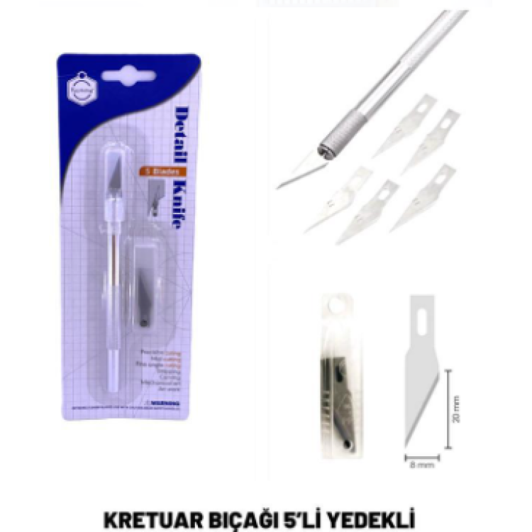 NEŞTER BİSTÜRİ KRETUAR BIÇAĞI HOBİ SETİ 5Lİ NEŞTER BİSTÜRİ KRETUAR BIÇAĞI HOBİ SETİ 5Lİ