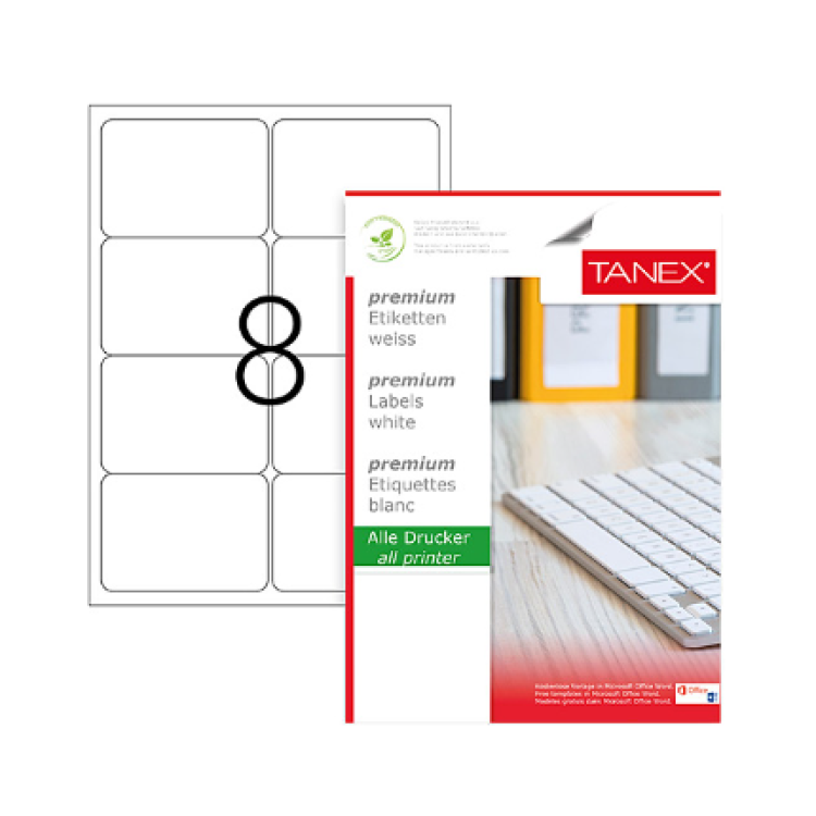 TANEX TW-2008 LAZER 600 ETİKET 99.1X67.7MM TANEX TW-2008 LAZER 600 ETİKET 99.1X67.7MM