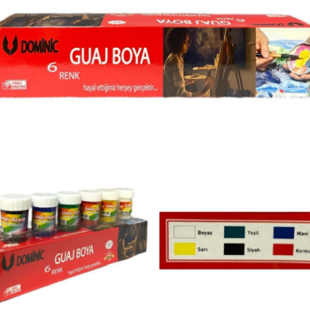 DOMİNİC GUAJ BOYA 6 RENK