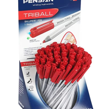 PENSAN 1003 TRiBALL TÜKENMEZ KALEM KIRMIZI STAND (BOX60) PENSAN 1003 TRiBALL TÜKENMEZ KALEM KIRMIZI STAND (BOX60)
