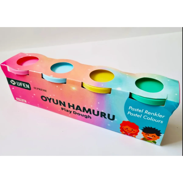UFEN OYUN HAMURU 4*100 GR. PASTEL 4 RENK
