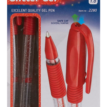 PENSAN PE02228JKKI GLİTTER SİMLİ JEL KALEM (BOX12) KIRMIZI PENSAN PE02228JKKI GLİTTER SİMLİ JEL KALEM (BOX12) KIRMIZI