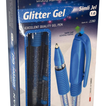PENSAN PE02228JKMA GLİTTER SİMLİ JEL KALEM (BOX12) MAVİ PENSAN PE02228JKMA GLİTTER SİMLİ JEL KALEM (BOX12) MAVİ