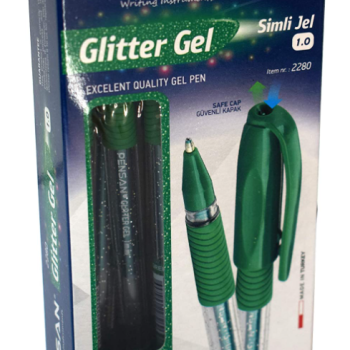 PENSAN PE02228JKYE GLİTTER SİMLİ JEL KALEM (BOX12) YEŞİL PENSAN PE02228JKYE GLİTTER SİMLİ JEL KALEM (BOX12) YEŞİL