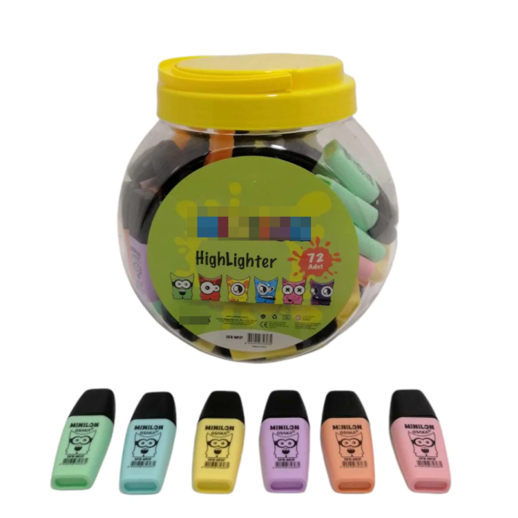 UFEN MİNİ FOSFORLU İŞARET KALEM pastel 72 Lİ *k