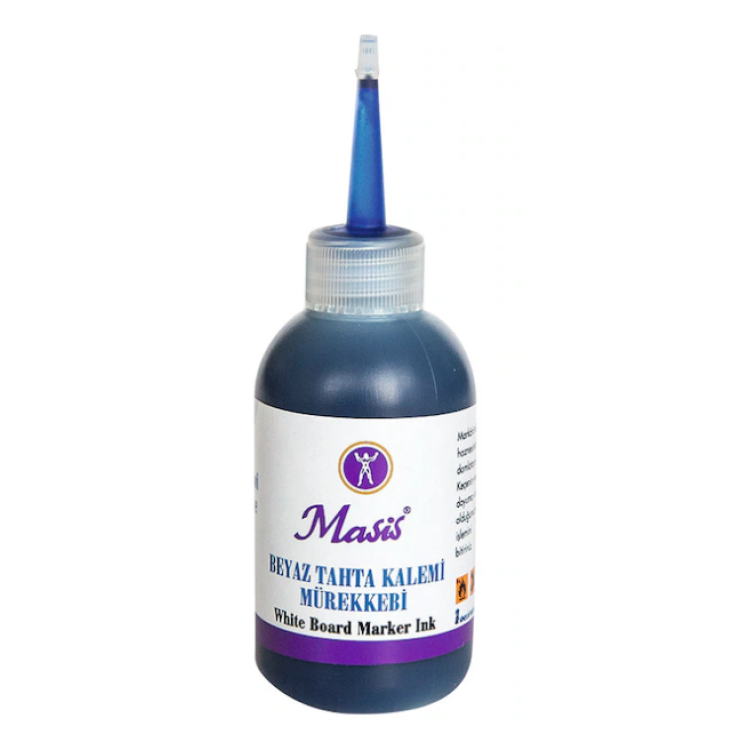 MASİS TAHTA KALEM MÜREKKEBİ 100 ML MAVİ *6