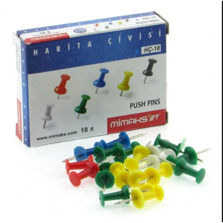 MİMAKS HARİTA ÇİVİSİ 48 Lİ MİMAKS HARİTA ÇİVİSİ 48 Lİ