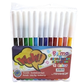 MİMAKS KEÇELİ KALEM 12renk MİMAKS KEÇELİ KALEM 12renk