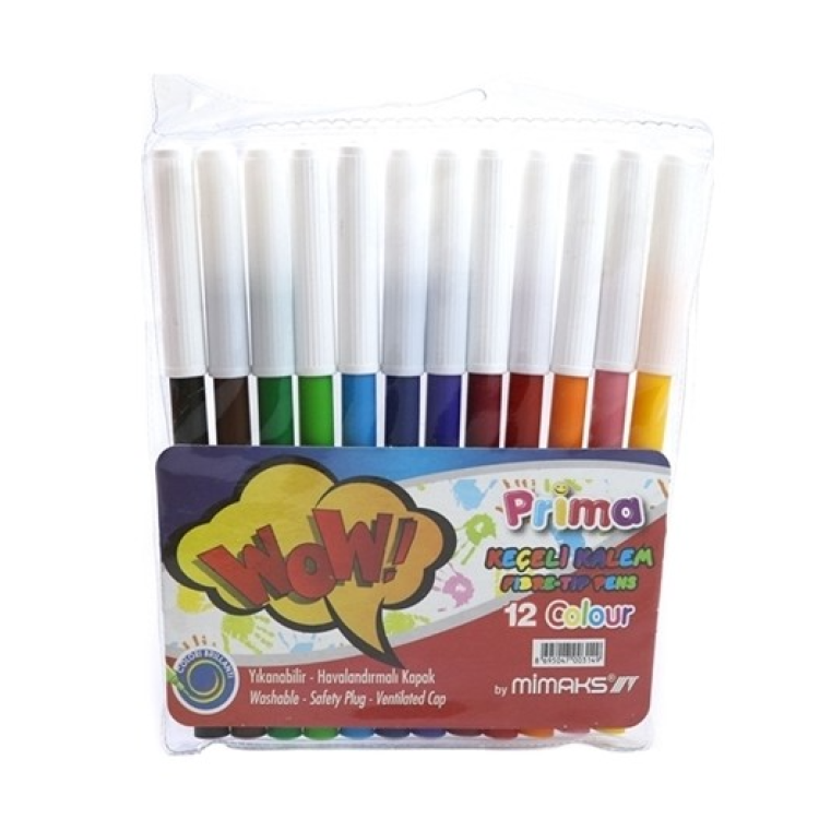 MİMAKS KEÇELİ KALEM 12renk