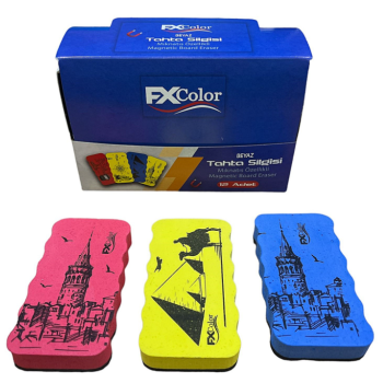 FX COLOR EVA MIKNATISLI TAHTA SİLGİSİ 12 Lİ FX COLOR EVA MIKNATISLI TAHTA SİLGİSİ 12 Lİ