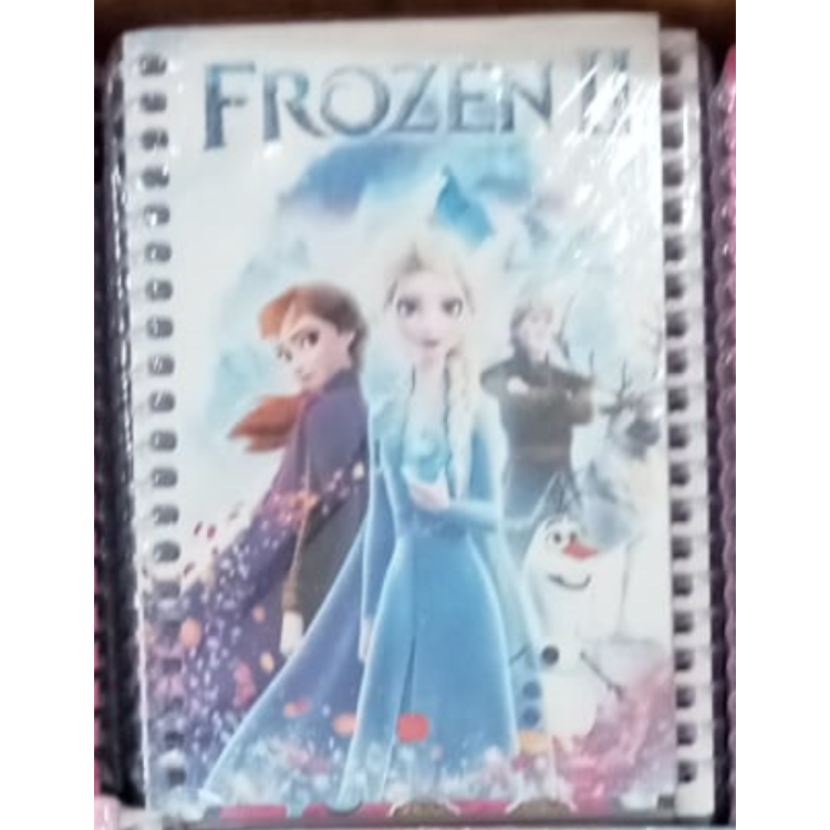NOT DEFTERİ SPİRALLİ A6 50YP 12li FROZEN B01