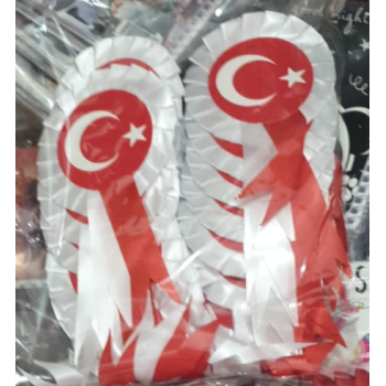 TÜRK BAYRAK YAKA KOKART 25Lİ *23nisan TÜRK BAYRAK YAKA KOKART 25Lİ *23nisan