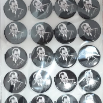 ROZET ATATÜRK SİYAH 10 KASIM (BOX20) *23nisan ROZET ATATÜRK SİYAH 10 KASIM (BOX20) *23nisan