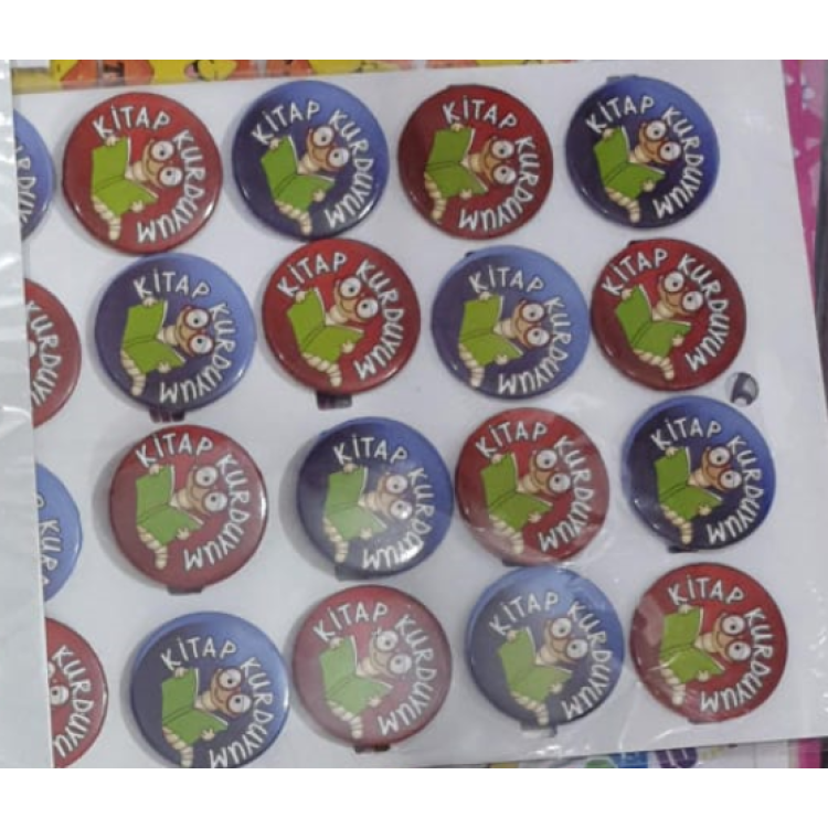 MOTİVASYON ROZETLERİ 20Lİ kitap kurduyum