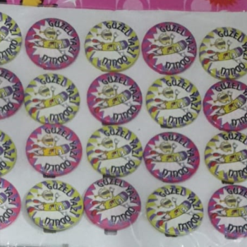 MOTİVASYON ROZETLERİ 20Lİ güzel yazı ödülü