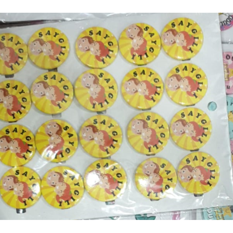 MOTİVASYON ROZETLERİ 20Lİ saygılı