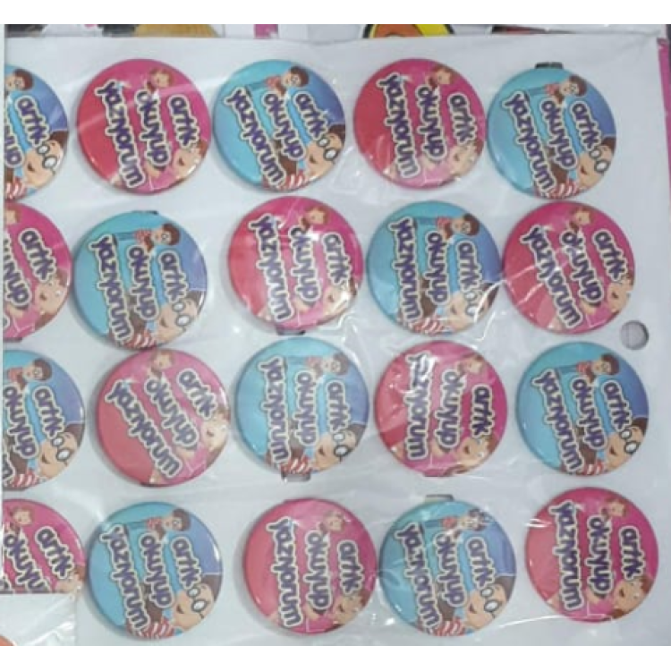 MOTİVASYON ROZETLERİ 20Lİ artık okuyup yazıyorum