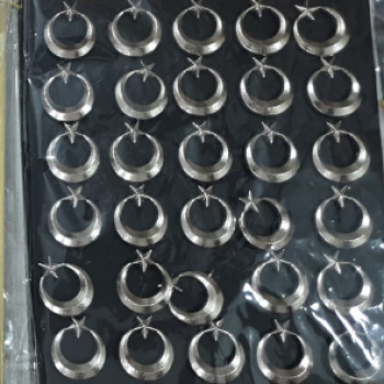 METAL YAKA ROZETİ GÜMÜŞ AYILDIZ 30LU *23nisan