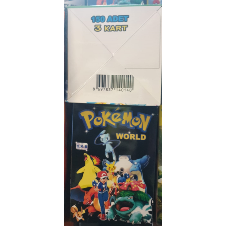 OYUN KARTLARI 150Lİ POKEMON WORLD