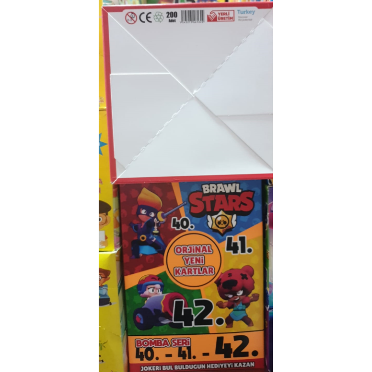 OYUN KARTLARI 200LÜ BRAWL STARS 40-41-42 BOMBA SERİ