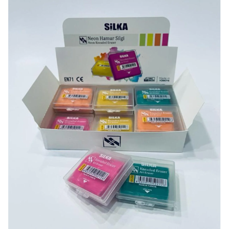 Silka ART-26  RENKLİ Hamur Silgi (BOX12 )*K