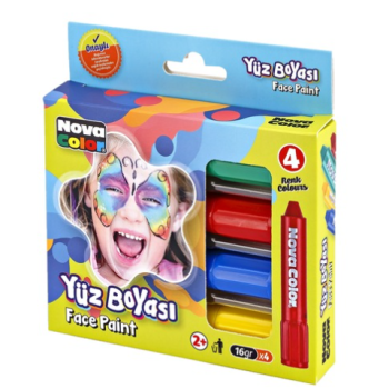 NOVACOLOR NC211 YÜZ BOYASI 4 LÜ SET NOVACOLOR NC211 YÜZ BOYASI 4 LÜ SET