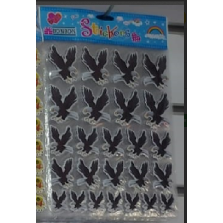 STİCKER A4 KARTAL SİYAH