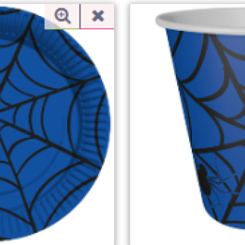 Tabak-Bardak Örümcek Mavi 8'li spider Tabak-Bardak Örümcek Mavi 8'li spider
