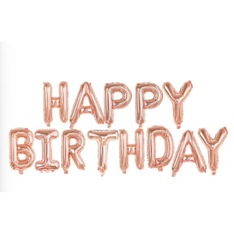 16” Happy Birthday Bronze 35cm Folyo Balon