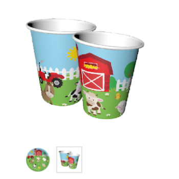 Tabak-Bardak Çiftlik Hayvanları 8'li