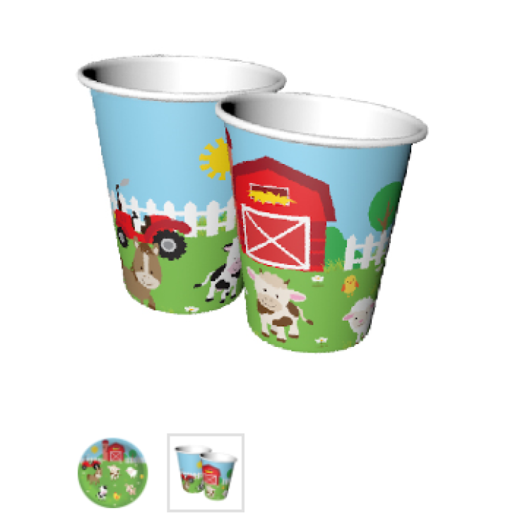 Tabak-Bardak Çiftlik Hayvanları 8li