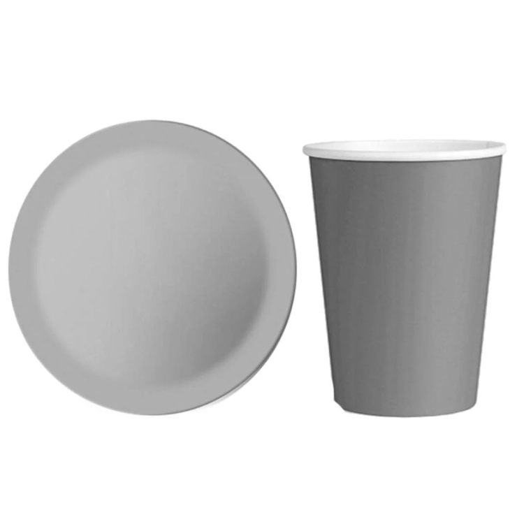 Tabak-Bardak Gümüş 8li