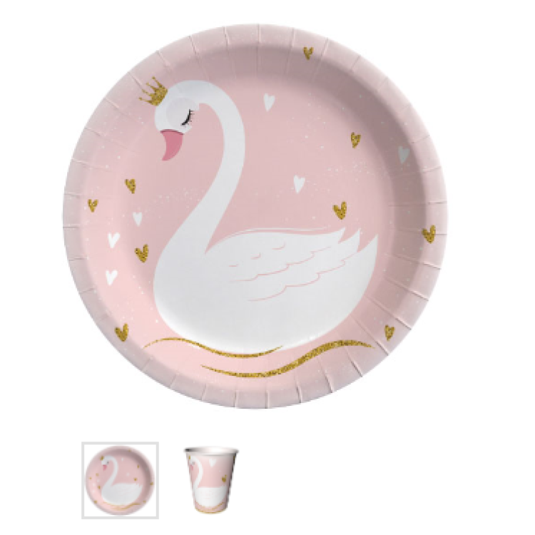 Tabak-Bardak Kuğu 8li