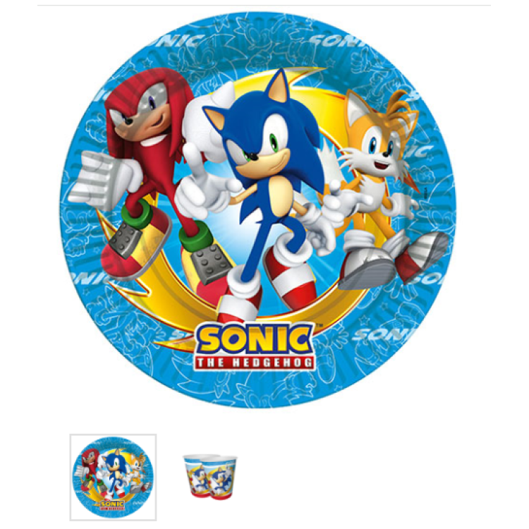 Tabak-Bardak Lisanslı Sonıc 8li