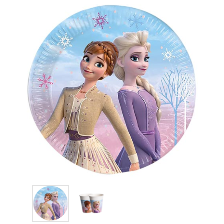 Tabak-Bardak Lisanslı Frozen Wınd 8li