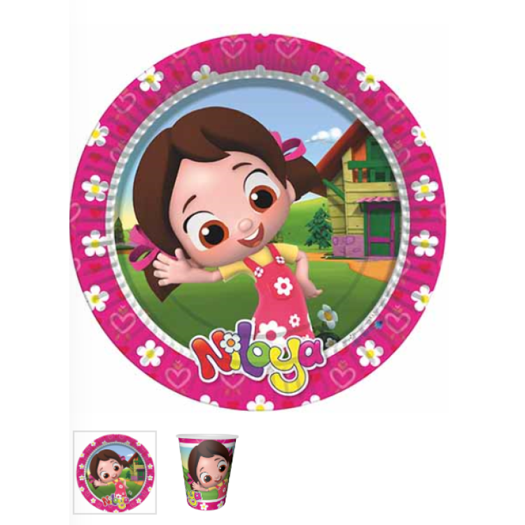 Tabak-Bardak Lisanslı Niloya 8li